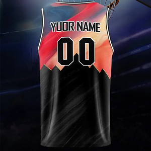 High Quality Basketball Jersey Custom Design Manufacturer Wholesale Reversible Basketball Uniform Quick Dry Breathable Polyester - Product Image 2