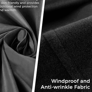 <b>Women's</b> <b>Black</b> <b>Wool</b> Trench <b>Coat</b> Double Breasted With Belt Midi Length Elegant Windproof Outerwear Full Sleeve Notched Collar - Product Image 6