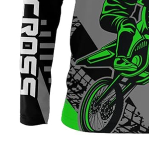 Maillot de motocross personnalisé OEM ODM, vêtements de performance respirants et à séchage rapide de qualité supérieure, fabricant - Product Image 6