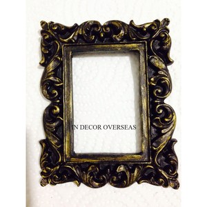 Elegant Look Rectangular Wood Mirror <b>Frame</b> With Ornate Carved Design Antique <b>White</b> Finish Decorative Wall Art For Home Interior - Product Image 6