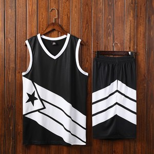 Ensemble de maillot de basketball personnalisable imprimé par transfert thermique, débardeur unisexe sans manches en maille avec imprimé drapeau et short à taille élastique - Product Image 2