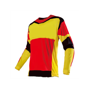 เสื้อเจอร์ซีย์มอเตอร์ครอสแขนยาวรุ่นใหม่ ระบายอากาศได้ดี ไซส์พลัส สั่งทำได้  สำหรับแข่งรถมอเตอร์ไซค์ ผลิตจากโพลีเอสเตอร์ %  พร้อมลายพิมพ์แบบซับลิเมชั่น - Product Image 4