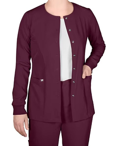 Summer Fashion Medical Uniforms <b>for</b> Women <b>Men</b> V-neck Nursing Outfits 4-Way Stretch Scrubs Sets Polyester Spandex Woven Top Pants - Product Image 3