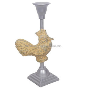 Forme de poule finition dorée et argentée dernière forme aspect naturel meilleure vente support de fer fait à la main décor extérieur et intérieur - Product Image 1