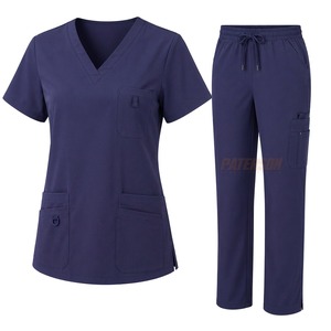 Tenues d'infirmière en gros : Blouse et pantalon personnalisés en polycoton, vêtements de travail pour le personnel médical, fournisseur en gros, vêtements sous marque privée - Product Image 3