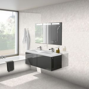 Azulejo Cerámico Blanco Brillante de 300x600mm, Estilo Minimalista, Ideal para Interiores de Oficinas Profesionales y Edificios Comerciales Modernos - Product Image 1
