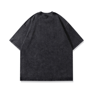 Camiseta Oversize de 300 g/m² con Lavado Ácido Personalizado, 100% Algodón, Cuello Redondo, Impresión DTF/DTG, Estilo Urbano, Unisex - Product Image 1