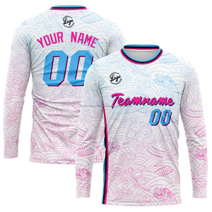 Camisetas Personalizadas Más Vendidas, Manga Larga, Impresión de Ropa Personalizada, Sublimación, Venta al Por Mayor, Envío Rápido - Product Image 1