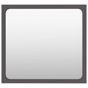 Specchio di medie dimensioni grigio in legno ingegnerizzato e acrilico per bagno - Product Image 2