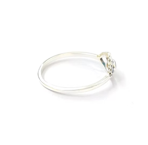 Vintage 925 Silver Eye <b>Ring</b> With Round <b>Crystal</b> Gemstone Bezel Setting Unisex Everyday Wear - Product Image 3