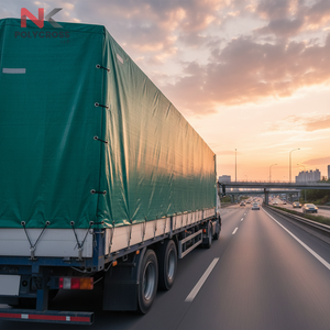 Bâche de camion 100 % imperméable et robuste, résistante aux intempéries et anti-UV, pour conteneurs et remorques, couverture de transport - Product Image 2