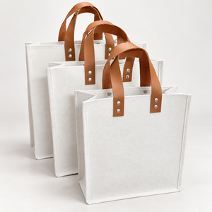Paramount Eco Friendly Custom Cotton <b>Canvas</b> Tote Bag With Leather Handle for promotions groceries shopping - Product Image 1