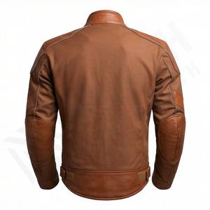 Chaqueta de Motociclista de Cuero Genuino para Hombre de la Mejor Calidad, Nueva Colección de Invierno, Chaquetas de Motocicleta con Protecciones Desmontables Personalizadas - Product Image 2
