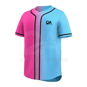 Maillot de baseball personnalisé, vêtements de sport légers, performance sportive, matière respirante à séchage rapide, fermeture à boutons, compétition - Product Image 3