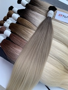 Precio al por mayor Extensiones de cabello a granel Cabello de donante vietnamita Double Drown 100 gramos Todos los colores 22 pulgadas - Product Image 6