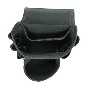 Pochette à outils rouge et noire avec poche latérale pour électricien ou charpentier - Product Image 6