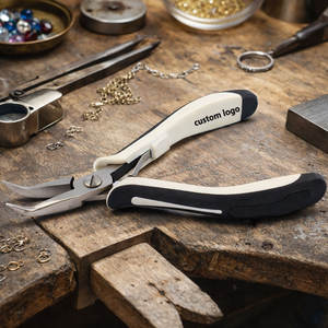 Alicates de Joyería de Punta Curva de 115 mm de Primera Calidad, Herramienta de Acero Inoxidable de Alta Calidad para Abalorios, Enrollado de Alambre y Manualidades Detalladas - Product Image 1