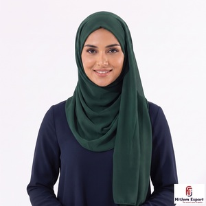 Wholesale Custom Chiffon Scarf Design <b>Silk</b> Feel <b>Head</b> <b>Wrap</b> Shawl OEM ODM Fashion Manufacturer India - Product Image 2
