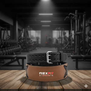 Cinturón de Levantamiento de Pesas Rexfit Sports Premium de Cuero Vacuno Genuino para Soporte en Entrenamiento para Gimnasio y Levantamiento de Pesas - Product Image 2
