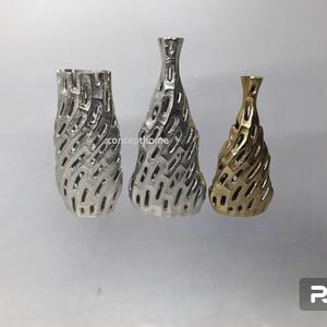 Vase à fleurs moderne en aluminium, design unique en forme de tronc d'arbre, prix de gros, vase en métal - Product Image 6