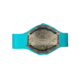 Cinturón de Campeonato de Lucha Libre Femenina de la National Wrestling Alliance, Chapado en Oro con Gemas, Correa Turquesa, Cinturones de Título Coleccionables - Product Image 5