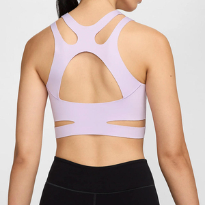 Womens Longline Sports <b>Bra</b> Soft Stretch Workout Top Breathable Support Fitness <b>Bra</b> Gym Yoga Running Training Activewear - Product Image 5
