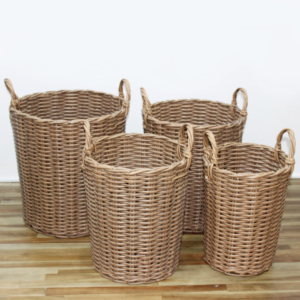 Cesta de Lavandería Multifuncional Ecológica de Plástico con Marco Tejido a Mano, Nueva y en Oferta - Product Image 3