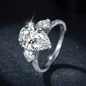 IGI certificado CVD HPHT Fancy Lab Grown creado anillo de compromiso de Diamante Azul 14K anillos de oro blanco joyería de mujer - Product Image 6