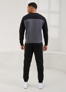Sweat-shirt en molleton épais vierge à manches longues de haute qualité pour hommes, personnalisable avec logo, col rond, vente en gros - Product Image 2