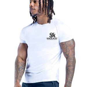Mens <b>White</b> Slim <b>Fit</b> Crew Neck <b>T</b> <b>Shirt</b> Custom Logo Short Sleeve Sportswear Gym Casual Apparel Manufacturer Shoukat Apparel - Product Image 5