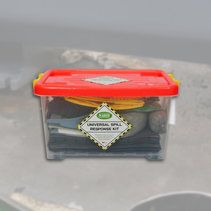 Kit anti-déversement universel portable 20L avec boîte transparente |   Kit de Réponse aux Déversements d'Urgence pour l'Absorption d'Huile, de Carburant, d'Eau et de Produits Chimiques - Product Image 3