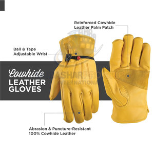 Comfortable Grain Leather Rigger Gloves Crafted For Extended Wear In Active Work <b>Environments</b> Rigger Gloves - Product Image 2