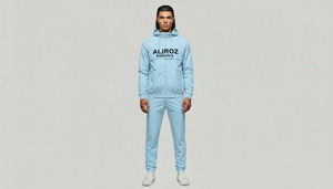 ALIROZ INDUSTRY Survêtement coupe-vent solide respirant personnalisé pour le sport, service OEM - Product Image 5