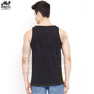 เสื้อกล้ามออกกำลังกายผู้ชายแบบใหม่ขายส่ง ดีไซน์สั่งทำพิเศษสำหรับการฝึกซ้อมที่ดีที่สุด ระบายอากาศได้ดี ลวดลายทันสมัย - Product Image 3