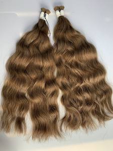 Prix usine Extensions de cheveux en vrac Cheveux vietnamiens Double noyer 100 grammes Toutes les couleurs 8 pouces - Product Image 2