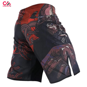 Shorts MMA durables pour hommes avec taille élastique et fentes latérales, parfaits pour l'entraînement en salle et les séances de combat. - Product Image 2