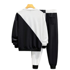 Ensemble de survêtement en polaire unisexe pour enfants et hommes – Survêtement personnalisé |   Vêtements d'hiver chauds, sweat-shirt et pantalon de jogging, vêtements de sport décontractés - Product Image 2