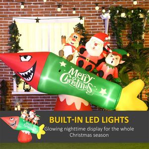 Christmas Snowman <b>Inflatable</b> Outdoor Holiday Yard Decorations Festive Christmas Decor for Your Home or <b>Garden</b> - Product Image 1
