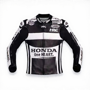 เสื้อแจ็คเก็ตแข่งรถมอเตอร์ไซค์ Marc Marquez MotoCP รุ่น Zonda ทำจากหนังวัว/หนังจิงโจ้ ตัดเย็บตามสั่ง เสื้อแจ็คเก็ตหนังแท้แบบเจาะรูสำหรับแข่งรถ/Chaqueta - Product Image 1