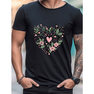 La t-shirt di san valentino da uomo in cotone 100% festeggia con stile - Product Image 5