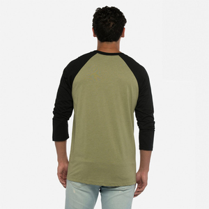 Camiseta Deportiva Ajustada y Ligera de Manga 3/4, 50% Algodón, 50% Poliéster, 200 Gsm, Transpirable, Estilo Raglán - Product Image 5