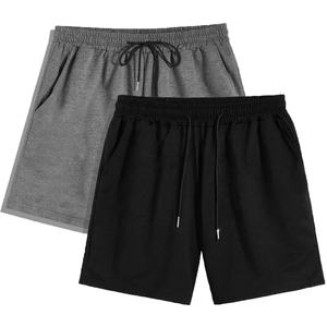 <b>Mens</b> 2 Piece Drawstring Waist <b>Shorts</b> Customized OEM Plain Summer Running Sport Workout Gym Athletic Basketball Beach Solid - Product Image 1