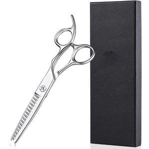 Ciseaux de coiffure ergonomiques professionnels pour droitiers, en acier inoxydable 440C, ciseaux de barbier pour la coupe et le coiffage des cheveux - Product Image 5