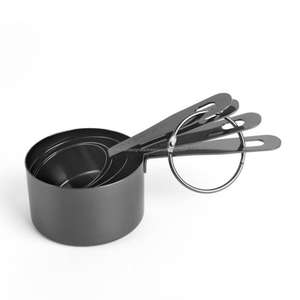 Nuevo estilo, juego de tazas medidoras de 4 piezas de acero inoxidable a precios de calidad al por mayor, juego de tazas de diferentes tamaños con impresión de logotipo personalizado - Product Image 2