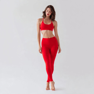 Ensemble de vêtements de sport pour femmes, soutien-gorge de sport sans couture, leggings taille haute, vêtements de yoga, vêtements de fitness, tenue de sport deux pièces - Product Image 2