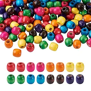 Vente en gros de perles en bois colorées FAIZA CRAFT FC-8398, bois naturel pour la fabrication de bijoux, artisanat DIY, couleur naturelle, logo personnalisé, taille personnalisée - Product Image 2