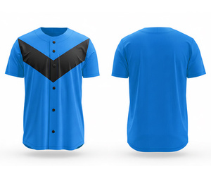 Maillot de baseball personnalisé avec impression par sublimation, vêtements de sport |   Kit de baseball d'équipe avec logo et numéros personnalisés |   Polyester respirant - Product Image 3