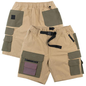 Streetwear Utility Cargo <b>Shorts</b> Half Pants With Zipper Pockets Custom Nylon Cotton Gym Sweat Cargo <b>Shorts</b> for Men - Product Image 1
