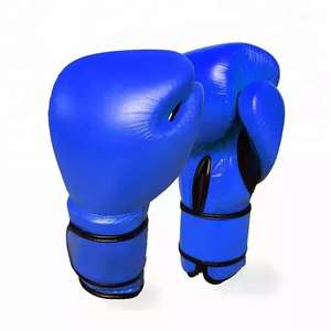 Gants de boxe en cuir véritable avec sangle de poignet à boucle, logo personnalisé, doublure en tissu parachute coréen, entraînement professionnel, moule 12 mm - Product Image 4