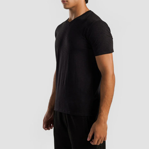 T-shirts pour hommes à manches courtes, coupe ajustée, de qualité supérieure, respirants, écologiques, confortables et légers, avec logo personnalisé en gros - Product Image 2